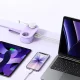 Orico AP3 20W GaN šakotuvas su 2x AC, 2x USB-A ir 1x USB-C, violetinis