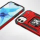 Wozinsky Ring Armor dėklas telefonui iPhone 14 su žiedu ir stovo funkcija, raudonas