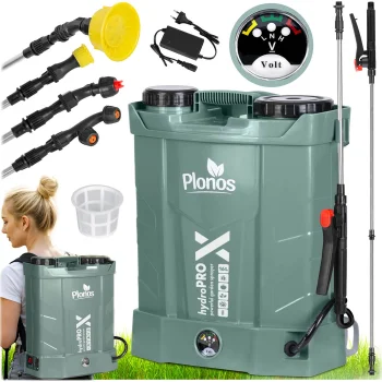 Akumuliatorinis nugarinis purkštuvas Plonos Pl-602, 16L, 12V 8Ah
