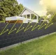 PVC privatumo juosta tvorai ir balkonui, 19cm x 35m, 450g/m², antracito