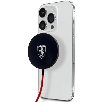 Ferrari belaidis indukcinis įkroviklis 15W MagSafe, juodas