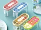 Silicone Ice Cube Tray with Lid and Storage Bin for Freezer