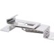 Frameless License Plate Holder, Steel, 2 pcs, Silver