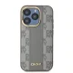 DKNY dėklas iPhone 15 Pro Max su MagSafe, Leather Checkered Mono Pattern, smėlio spalvos