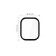 Tech-Protect Glass Flex+ hibridinis stiklas Xiaomi Redmi Watch 6 (2 vnt.), juodas