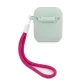 „Guess Silicone Vintage“ dėklas, skirtas „Apple AirPods 1 / 2 gen“, mėlynas