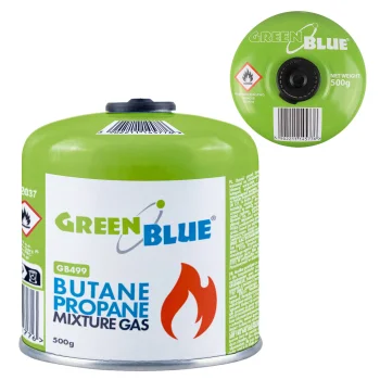 Dujų balionėlis GreenBlue GB499, 500 g, 7/16" EN417 sriegis