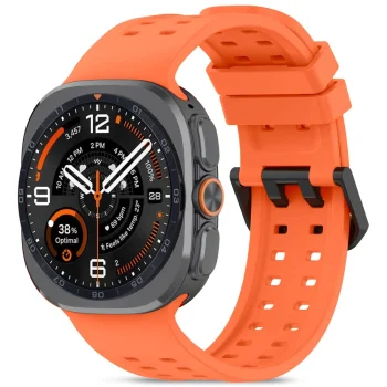 Tech-Protect Silicone Air dirželis Samsung Galaxy Watch Ultra 47mm laikrodžiui, oranžinis