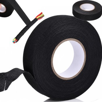 Fabric Electrical Tape 15mm x 15m, Black
