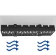 Cable organizer under desk top black