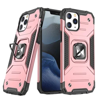 Dėklas iPhone 14 Pro Max su žiedeliu Wozinsky Ring Armor, auksinis