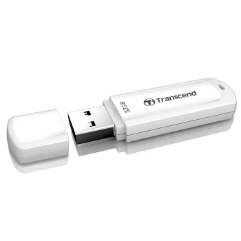 USB atmintinė Transcend JetFlash 730 32 GB USB 3.1 Gen 1, balta