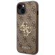 Guess 4G Big Metal Logo dėklas, skirtas iPhone 14/15/13 - Rudas
