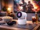 Išmanusis LED projektorius HY-300 PRO su Android TV 11.0 ir mikrofonu
