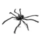 Didelis dirbtinis voras Helovinui Malatec, 90 cm, juodas