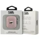 Karl Lagerfeld Monogram Karl Head dėklas AirPods 1 / 2 ausinėms, rožinis