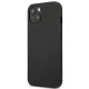 Mercedes dėklas iPhone 14 Plus telefonui Leather Hot Stamped, juodas