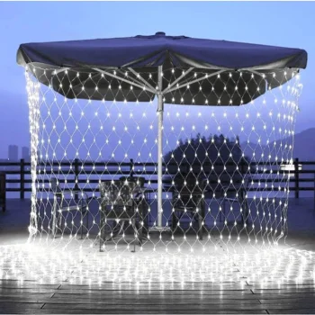 Telcon LED tinklo formos girlianda, 3x3 m, 240 LED, šaltai balta