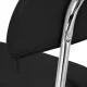 Activeshop 6001 kosmetologo kėdė su atlošu, juoda