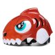 Wozinsky Vaikiškas dviratininko šalmas su dinozauru, S (52-56 cm), Raudonas