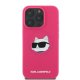 Karl Lagerfeld dėklas iPhone 16 Pro Max telefonui, fuksijų spalva