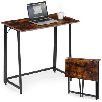 Modernhome Folding Computer Desk 80x45 cm, Walnut