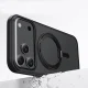 Dėklas iPhone 17 Pro „Tech-Protect MagRing MagSafe“, matinis juodas