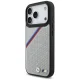 BMW M Tricolor Metal Logo MagSafe dėklas telefonui iPhone 17 Pro, pilkas