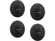 Round Self-Adhesive Wall Hook for Towels, Black Steel