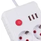 Maitinimo šakotuvas Maclean MCE388 W, 2 lizdai, 3x USB, 2500W, 3 m, baltas