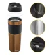 4Fizjo Mountain Goat Travel Thermal Mug, 450 ml, Brown