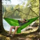 Žalias dvivietis turistinis hamakas su tinkleliu nuo uodų (250x140 cm, 150 kg)