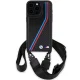 BMW M Edition Carbon Tricolor Lines & Strap dėklas iPhone 15 Pro Max, juodas