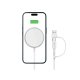 Tech-Protect QI15W-A44 magnetinis belaidis įkroviklis su MagSafe, baltas