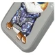Nimmy Glasses Cool Cat dėklas, skirtas iPhone 15 Pro Max, pilkas
