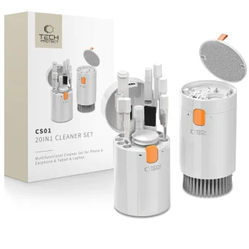Daugiafunkcis valymo rinkinys Tech-Protect CS01 20in1 elektronikai, Balta