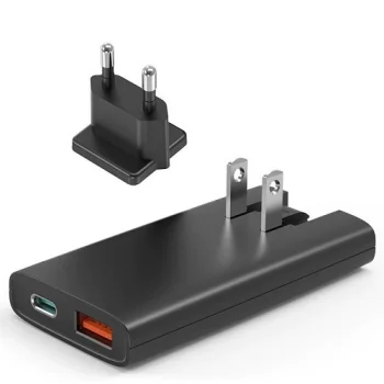 Sieninis įkroviklis Choetech PD6011 65W GaN, du lizdai
