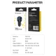 Wozinsky WDCCAC USB-C ir USB-A 36W automobilinis įkroviklis, juodas
