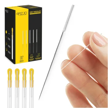 Akupunktūros ir sausojo adatavimo adatos su kreipikliu 4FIZJO 100 vnt. 0,3 x 100 mm