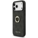 Guess 4G Ring Stand dėklas, skirtas iPhone 17 Pro Max, juodas