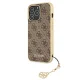 Guess 4G Charms dėklas iPhone 13 Pro ir iPhone 13 telefonui, rudas