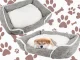 Soft and Comfortable Dog Bed with Cushion, Size M