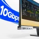 Tvirtinamas USB šakotuvas Orico MH5PC, USB-C, 2x USB-A 3.2, SD/TF, sidabrinis