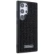 Karl Lagerfeld Rhinestone dėklas Samsung Galaxy S24 Ultra, juodas