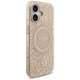 Guess IML Flowers Electro Pearl Strap MagSafe dėklas iPhone 17, rožinis