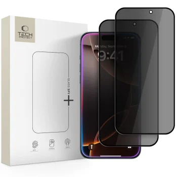 Apsauginis stiklas Tech-Protect Glass Spy+ iPhone 16 / 17 Pro Max (2 vnt.)