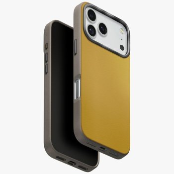 Uniq Lyden DS dėklas skirtas iPhone 17 Pro, geltonas-pilkas
