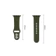 Tech-Protect Silicone dirželis Apple Watch 44 / 45 / 46 / 49 mm, Olive Green