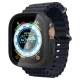 Apsauginis dėklas su grūdintu stiklu Spigen Thin Fit 360, Apple Watch Ultra (49mm), juodas