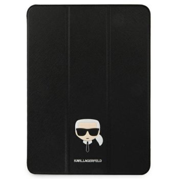 Karl Lagerfeld Saffiano Karl Head atverčiamas dėklas iPad Pro 12.9 (2021), juodas